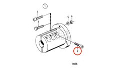 Tornillo de Hexágono Embutido Original Volvo Penta 949068