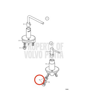 Tuerca Hexagonal Original Volvo Penta 17602