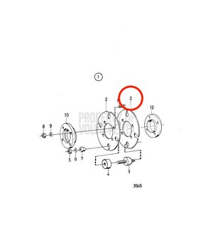 Placa de Brida Original Volvo Penta 803125