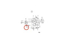 Tuerca Hexagonal Original Volvo Penta 955850