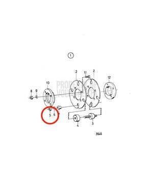 Tuerca Hexagonal Original Volvo Penta 955850
