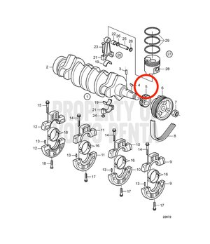 Engranaje Original Volvo Penta 3812431