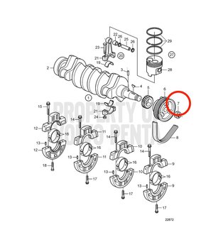 Tuerca Original Volvo Penta 861977
