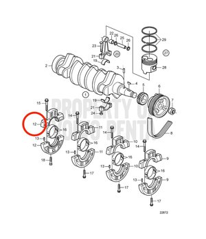 Cojinete Original Volvo Penta 3812416