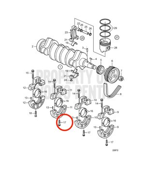 Tornillo Original Volvo Penta 861952