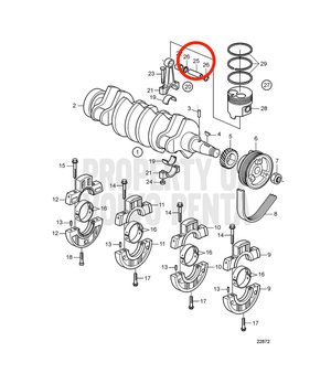 Bulón Original Volvo Penta 3580343