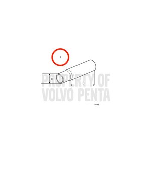 Tubo Original Volvo Penta 1140031