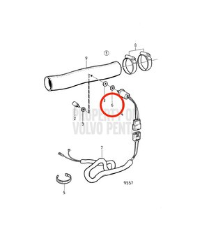 Tuerca Original Volvo Penta 828750