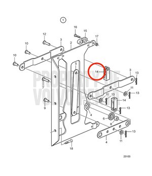 Horquilla Original Volvo Penta 850452