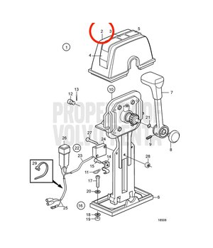 Cubierta Original Volvo Penta 851881
