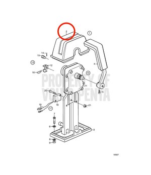 Cubierta Original Volvo Penta 850824