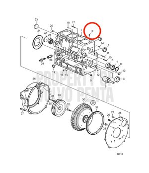 Pasador Tubular Original Volvo Penta 861818