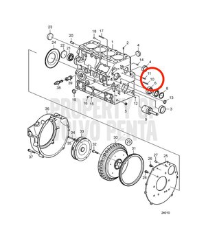 Espárrago Original Volvo Penta 3583708