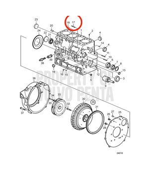 Espárrago Original Volvo Penta 3812420