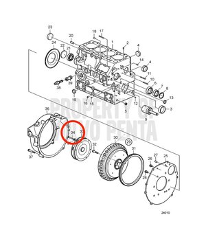 Tornillo de Hexágono Embutido Original Volvo Penta 959211