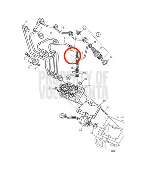 Arandela Original Volvo Penta 861841