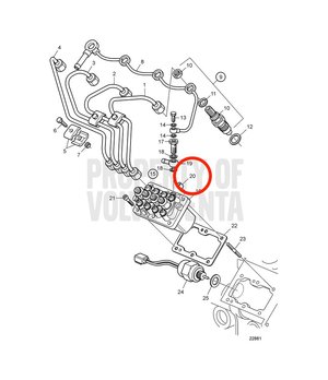 Tuerca Original Volvo Penta 3886450