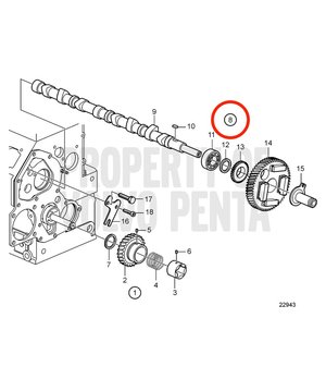 Árbol de Levas Original Volvo Penta 3812434