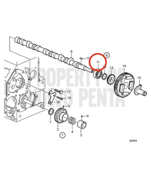 Cojinete de Bolas Original Volvo Penta 3887487