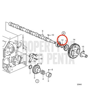 Distanciador Original Volvo Penta 861983
