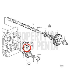 Chapa Original Volvo Penta 861991