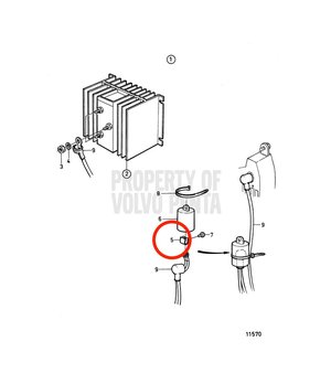 Tuerca Resorte Original Volvo Penta 859492