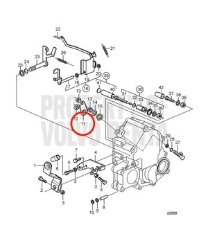 Palanca Original Volvo Penta 3580051
