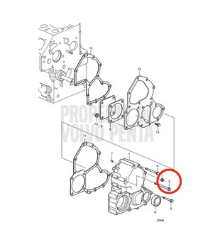 Tornillo Original Volvo Penta 861899