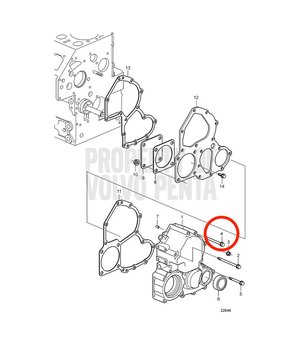 Tornillo Embridado Original Volvo Penta 965178
