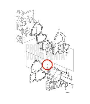 Clavija Tensora Original Volvo Penta 3580024