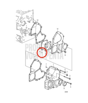 Cubierta Original Volvo Penta 21193270