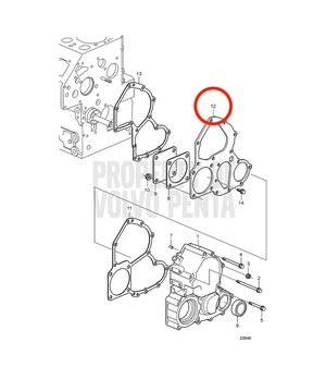 Chapa Original Volvo Penta 3812198
