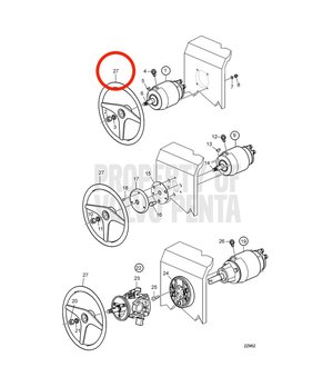 Volante Original Volvo Penta 3843317