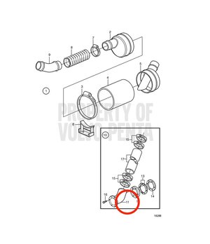 Pasacasco Original Volvo Penta 828292