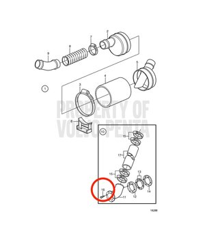 Tornillo Original Volvo Penta 828410