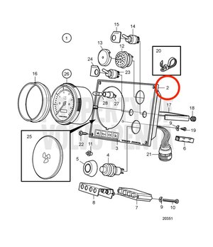 Panel de Instrumentos Original Volvo Penta 872798