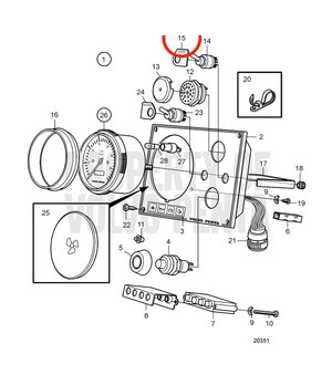 Pegatina Original Volvo Penta 3586262