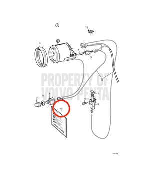 Pegatina Original Volvo Penta 841242