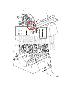 Kit de Consolas de Motor Original Volvo Penta 22410368