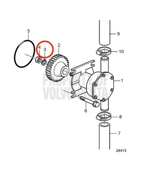 Arandela Elástica Original Volvo Penta 3580015