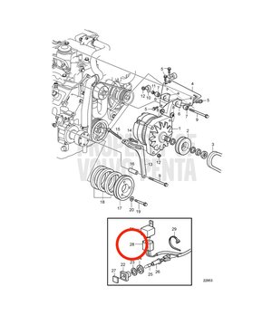 Tronco de Cables Original Volvo Penta 838542