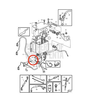 Tornillo Cruz Original Volvo Penta 955119