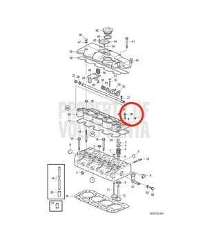 Tornillo Original Volvo Penta 3840802