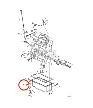 Tornillo Original Volvo Penta 23833003