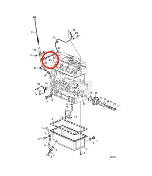 Tornillo Hueco Original Volvo Penta 3583575
