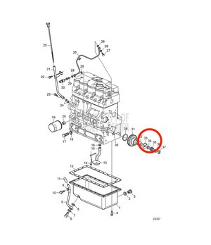 Laminilla de Ajuste Original Volvo Penta 861528
