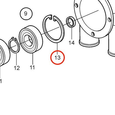 Clipe original Volvo Penta VOP3583991 | D2-75