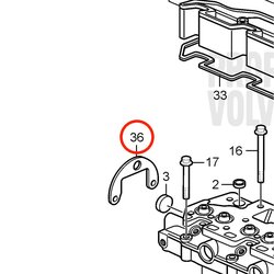 Occhiello di sollevamento originale Volvo Penta VOP3583092 | D2-75
