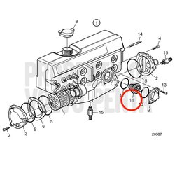 Termóstato Original Volvo Penta VOP888624 | D2-75