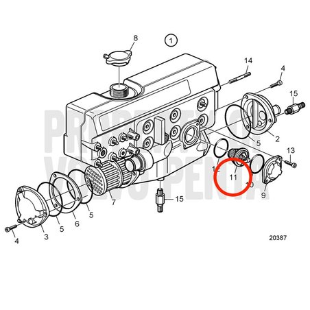 Termóstato Original Volvo Penta VOP888624 | D2-75